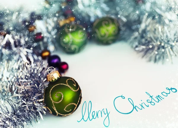 Veselé Vánoční dekorace — Stock fotografie
