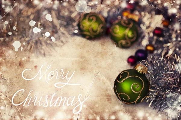 Merry christmas decoratie — Stockfoto
