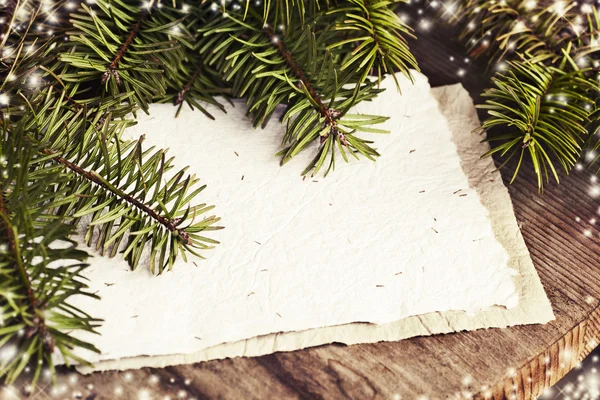 Tarjeta de papel en blanco de Navidad —  Fotos de Stock