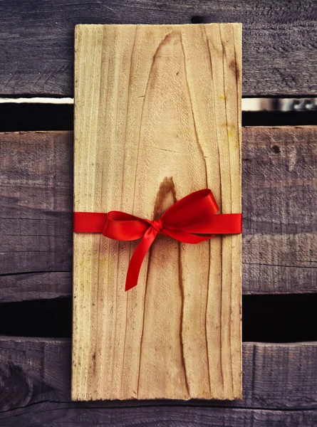 Etichetta in legno regalo vuoto — Foto Stock