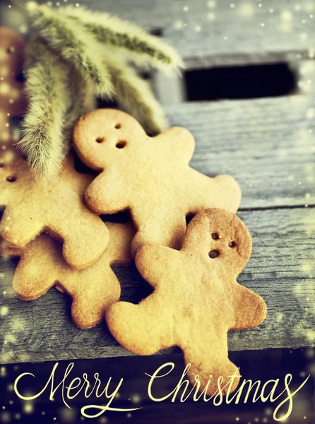 Galletas de jengibre de Navidad —  Fotos de Stock