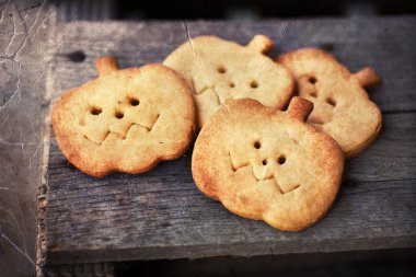 Halloween homemade gingerbread cookies clipart