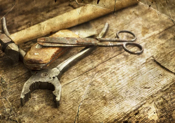 Viejas herramientas oxidadas — Foto de Stock