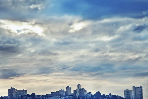 Skyline San francisco da ilha do tesouro — Fotografia de Stock