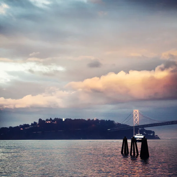 Ponte da Baía de Oakland em São Francisco — Fotografia de Stock