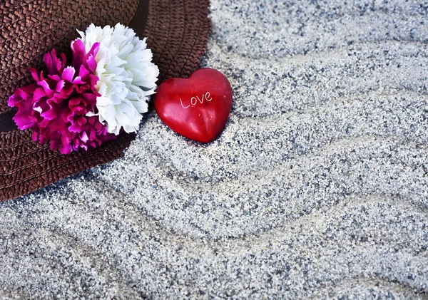 Beach pozadí, koncept dovolenou — Stock fotografie