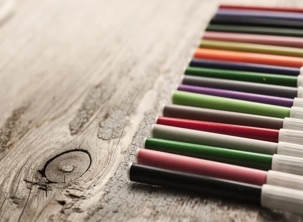 Canetas de marcadores coloridos — Fotografia de Stock