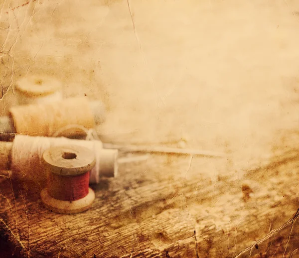 Bobbins with colorful threads