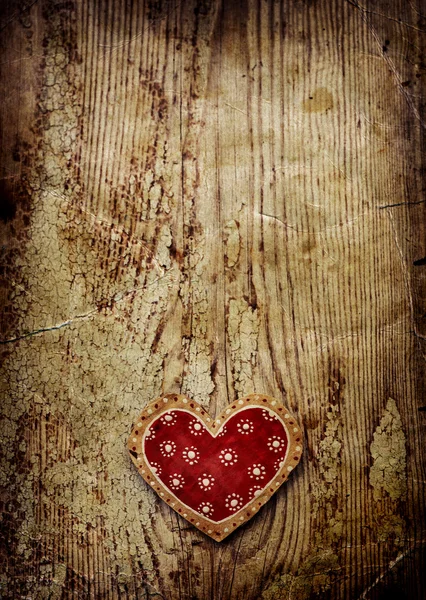 Papel vermelho coração — Fotografia de Stock
