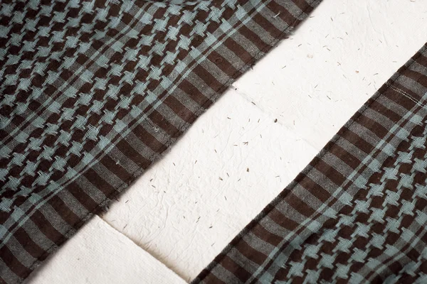 Antecedentes com lenços e papéis — Fotografia de Stock