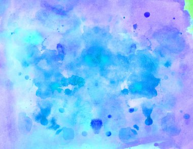 Pembe mor mavi suluboya arka plan.