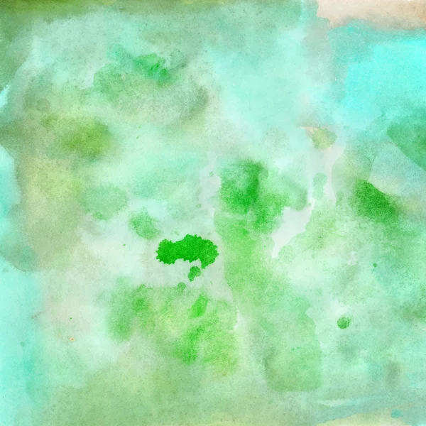 緑の水彩の背景 — ストック写真