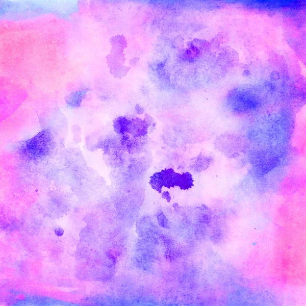 Pink purple blue watercolor background. — Stock Photo, Image