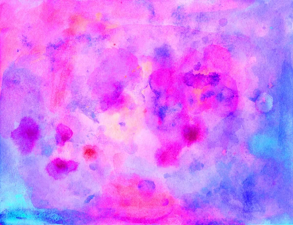 Fond d'aquarelle violet rose — Photo