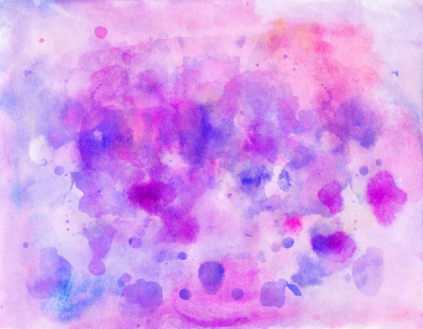 Růžová fialová akvarel pozadí — Stock fotografie