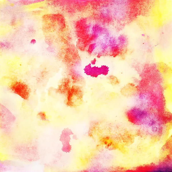 Yellow red watercolor background. — Stock Photo, Image