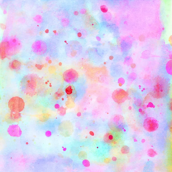 Watercolor background with splashes — Stock Photo, Image