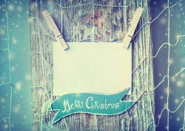 Decorazione natalizia fatta a mano in carta — Foto Stock