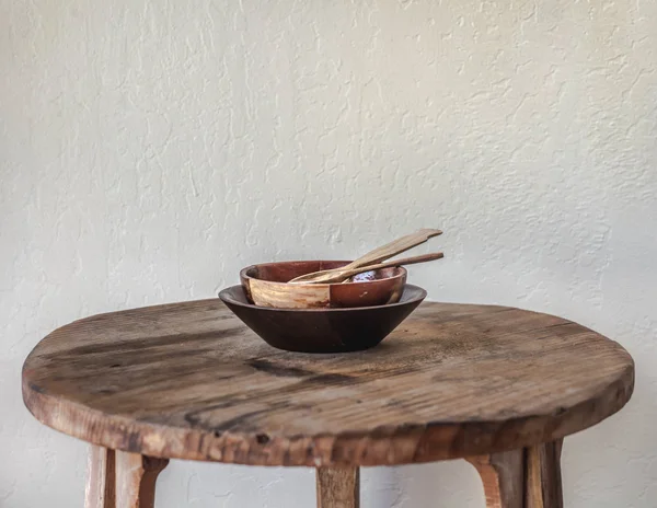 Rustic ceramic bowls — Stock Photo, Image