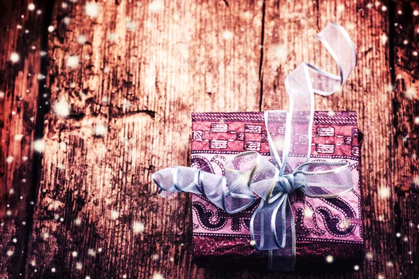 Noel hediye kutusu dekoratif bantları — Stok fotoğraf