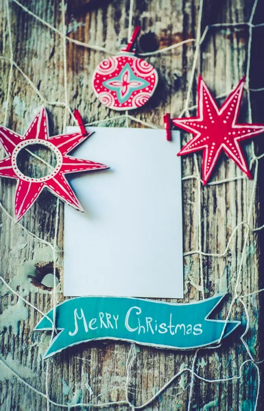 Papírový ručně vyráběné vánoční hvězdy a míček — Stock fotografie