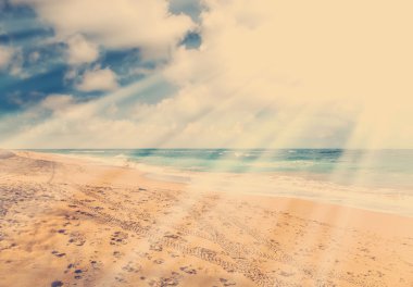 Güzel okyanus manzarası