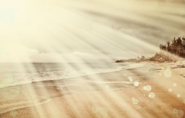 Güzel okyanus manzarası