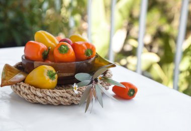 Biber, sonbahar yaprakları