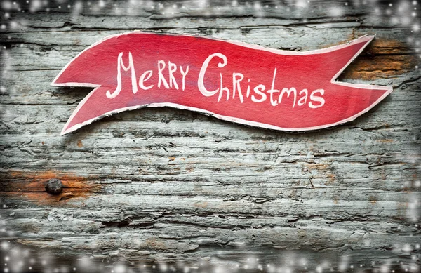 Dekoration und Briefe frohe Weihnachten — Stockfoto