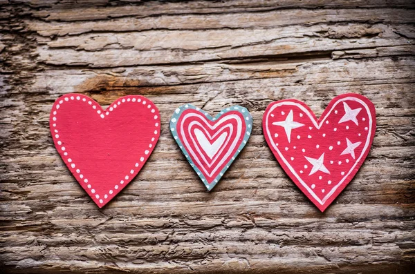 Red paper hearts — Stock Photo, Image