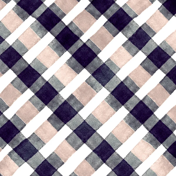 Watercolor checkered pattern