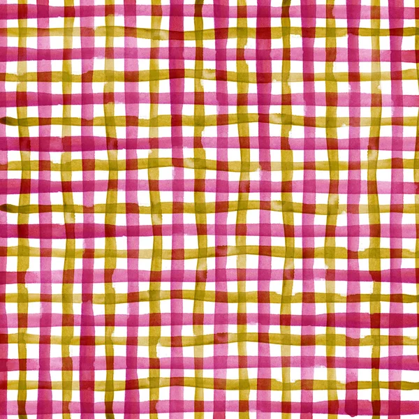 Watercolor checkered pattern