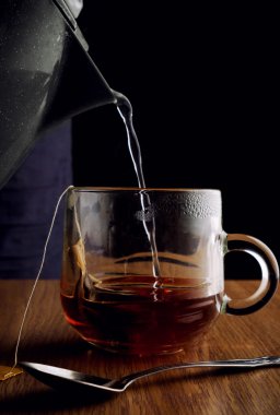 çay siyah arka plan