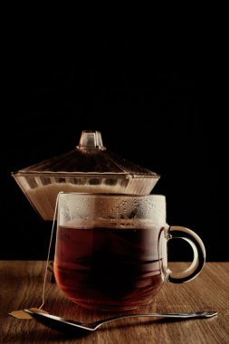 çay siyah arka plan