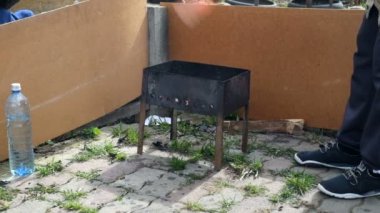 Barbekü yangın ahşap