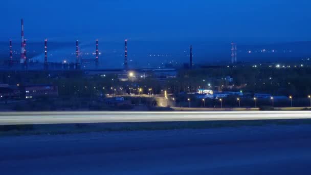 Planta de Timelapse nocturno — Vídeo de stock