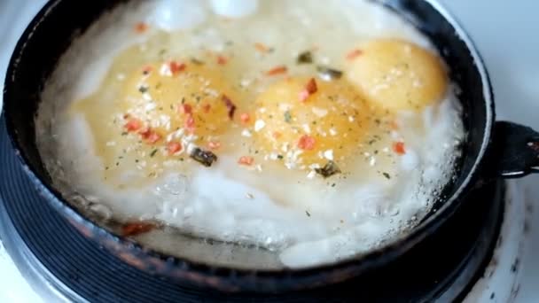 프라이팬에 튀긴 달걀 — 비디오
