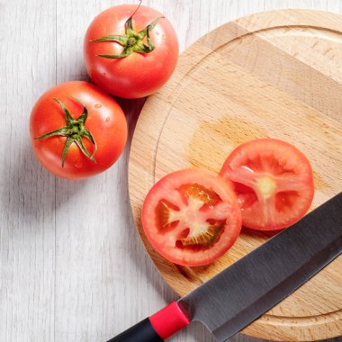 dilimlenmiş domates bıçağı