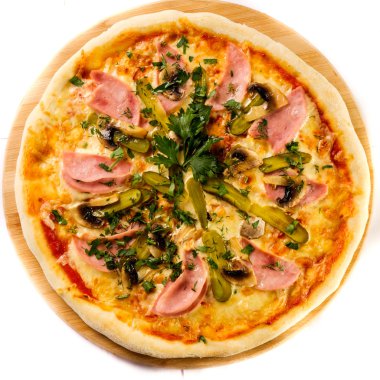 lezzetli fırında pizza