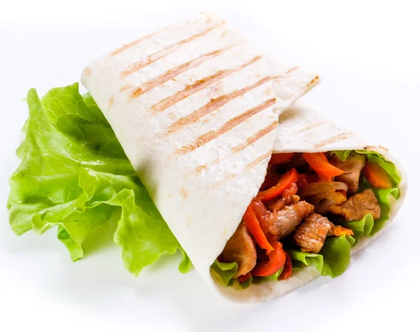 Shawarma pide içinde