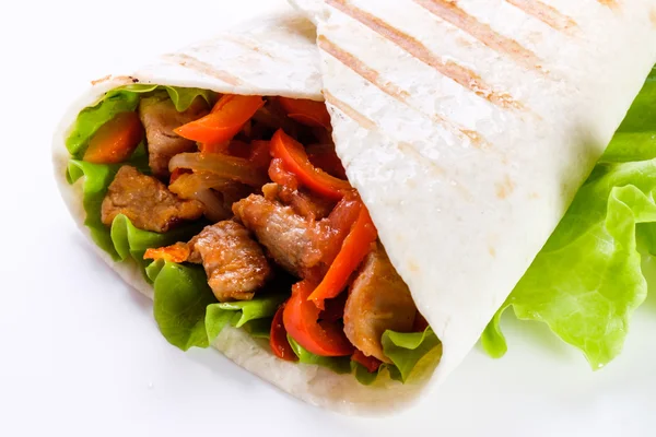 Shawarma pide içinde