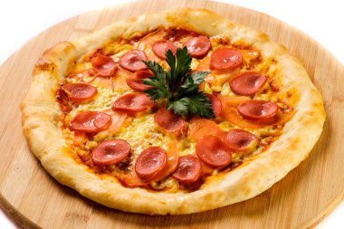 lezzetli fırında pizza