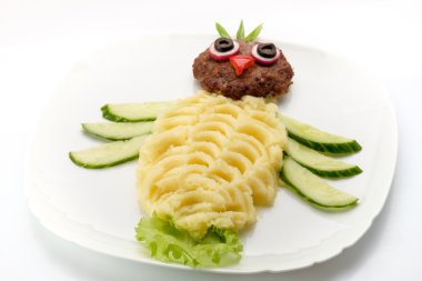 Menü için lezzetli yemekler