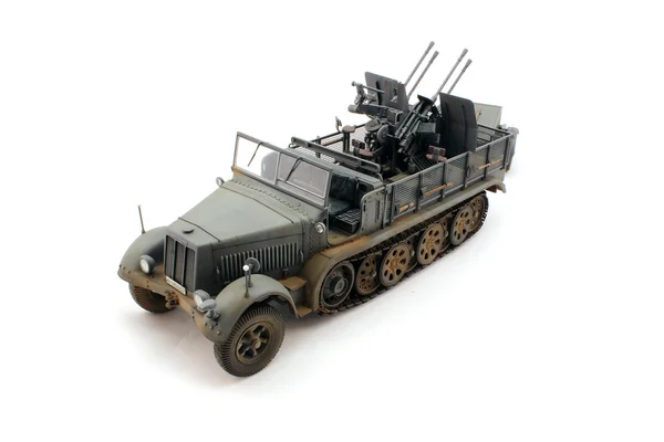 Modelu half-track traktor — Stock fotografie