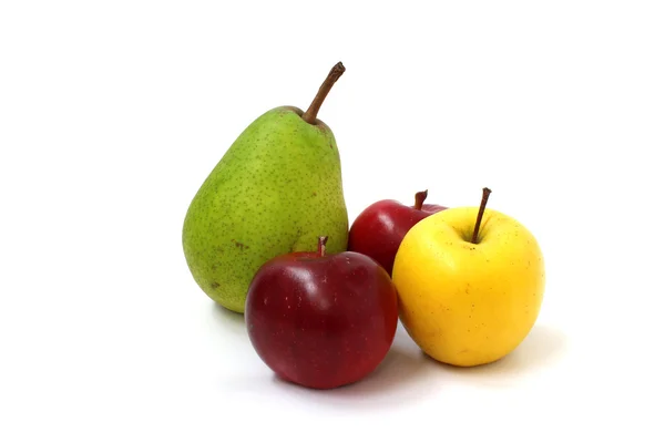 Zátiší z jablek a hrušek — Stock fotografie
