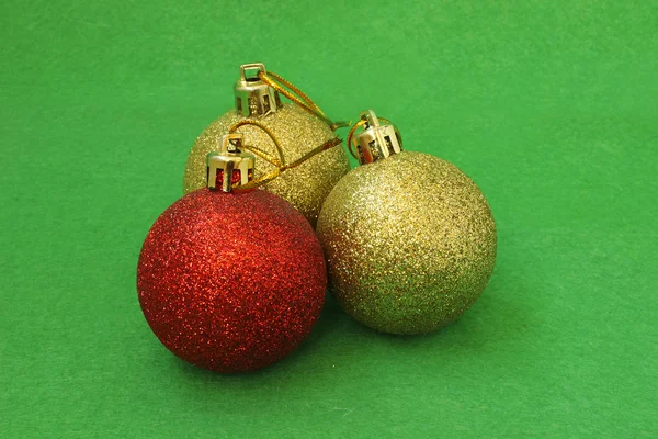 Tres bolas de Navidad — Foto de Stock