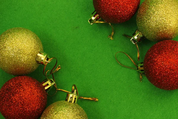 Six Christmas balls — Stock Photo, Image