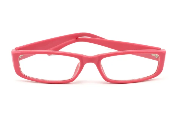 Women's bright pink glasses — Stock Photo, Image