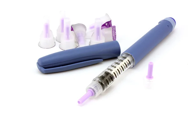 Disposable pen with insulin — Stock Photo, Image