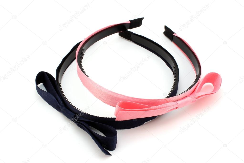 Pink and blue hair band